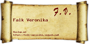 Falk Veronika névjegykártya